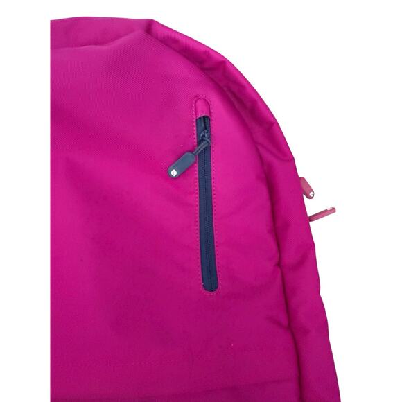 “INCASE” Laptop Backpack Fuchsia Pink Softside Velvet Padded Inside Backpack 18” - Picture 5 of 9